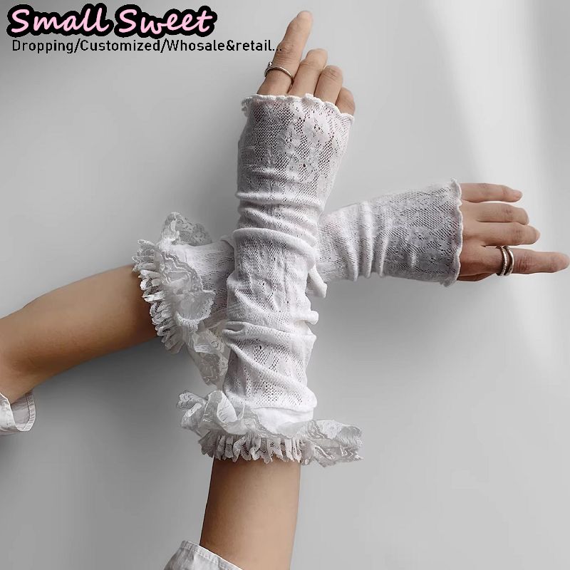 Damskie białe rękawki Harajuku – Fingerless Glove Knit recenzja i cena