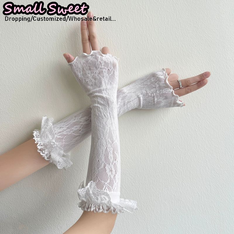 Damskie białe rękawki Harajuku – Fingerless Glove Knit recenzja i cena