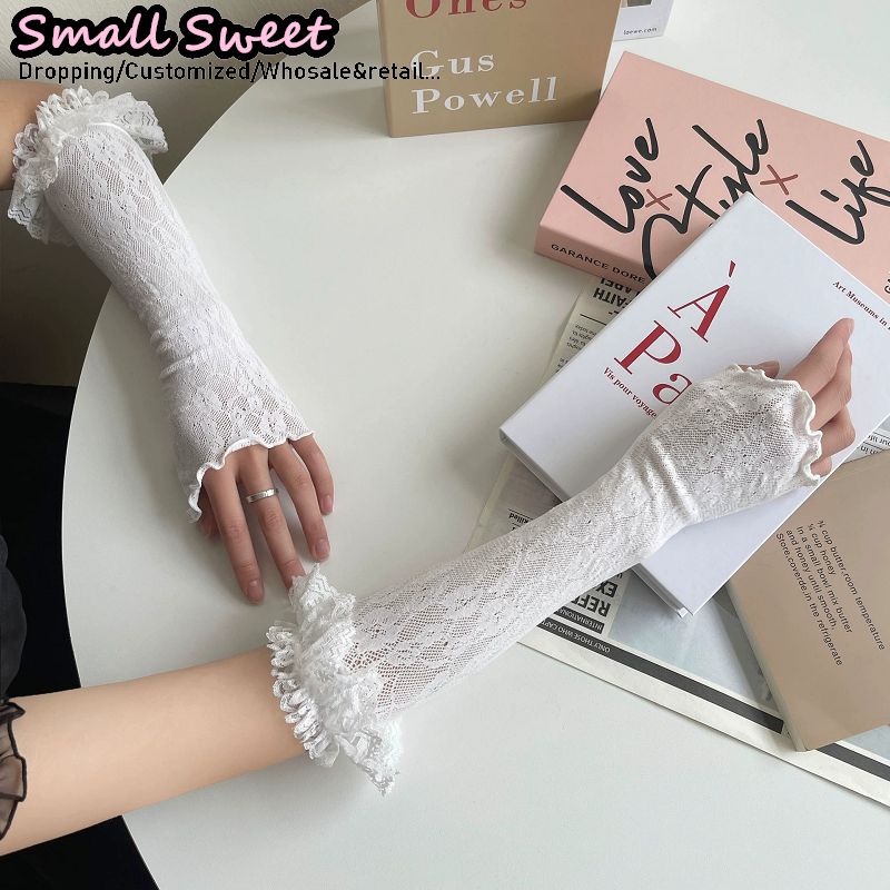 Damskie białe rękawki Harajuku – Fingerless Glove Knit recenzja i cena